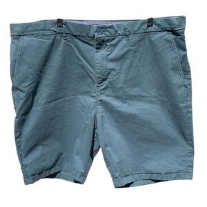 Tommy Hilfiger Teal Flat Front Shorts Size 40 Excellent Condition